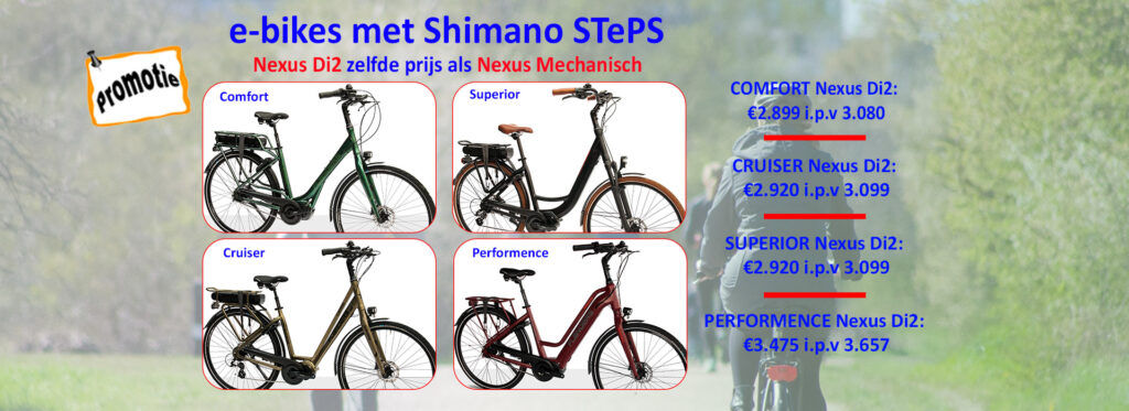 Promotie Flanders e-bike met Shimano STePS Di2