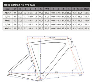Geometrie Flanders Race RS-Pro_NTX carbon race frame