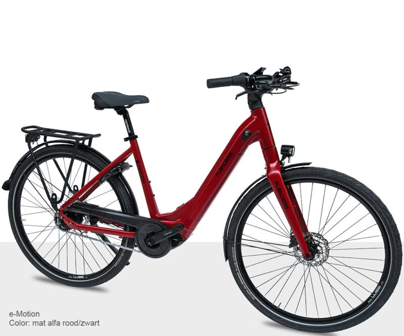 Flanders e-Motion, e-bike - elektrische stadsfiets met riem aandrijving