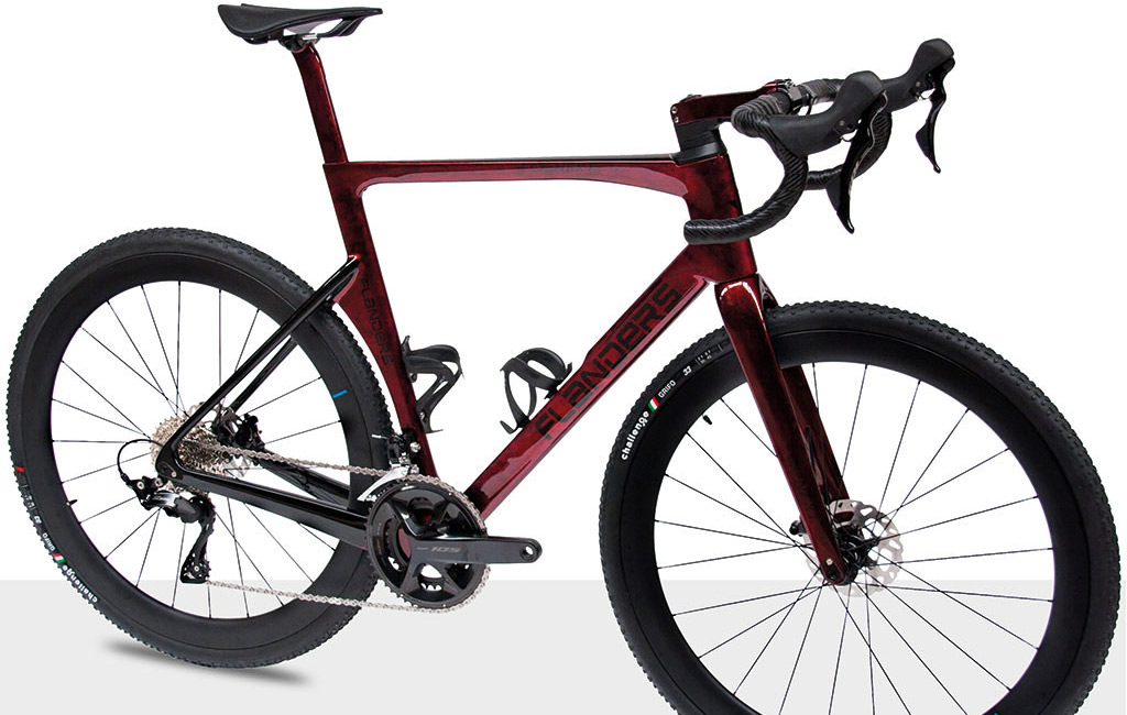 FLANDERS Cyclo-cross CX-Nxt, Shimano 105, Ultegra, Di2, DT, Mavic, Selle Italia, Schwalbe