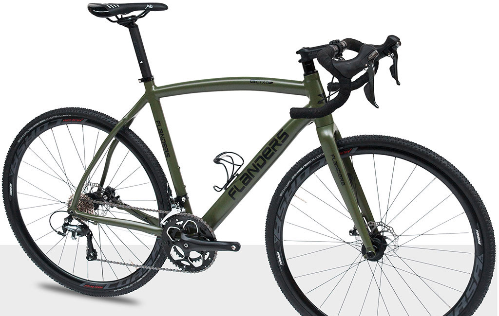 FLANDERS Cyclo-cross Getxo, Shimano 105, Ultegra, Di2, DT, Mavic, Selle Italia, Schwalbe