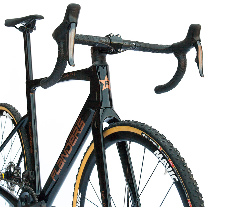 FLANDERS Cyclo-cross CX-Nxt, Shimano 105, Ultegra, Di2, DT, Mavic, Selle Italia, Schwalbe