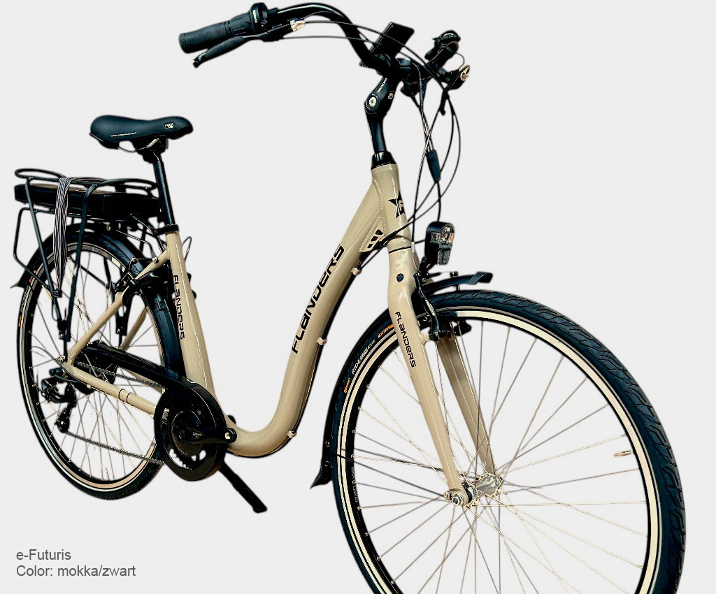 Flanders e-bike Futuris, Bafang, Shimano,Selle Royal, Schwalbe